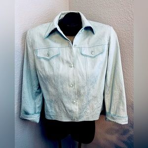 Vintage Paisley Floral Women’s Jacket blazer Size 8 GORGEOUS details